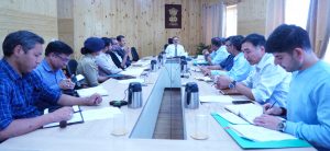 Chief Secretary reviews arrangements for the upcoming visit of His Holiness the Dalai Lama.