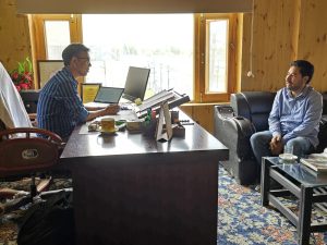 GDC Zanskar’s New Principal Meets EC Tashi to Discuss Education Initiatives.