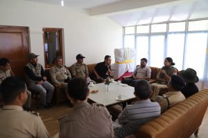 DC Leh Romil Singh Donk reviews ongoing preparations at Jivetsal Choglamsar Leh.