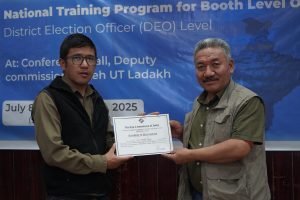 he second day of the National Level Training Program for Booth Level Officers (BLOs) was held today at the Conference Hall, DC Office Leh.