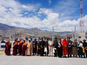 His Holiness the 14th Dalai Lama arrives in Leh.