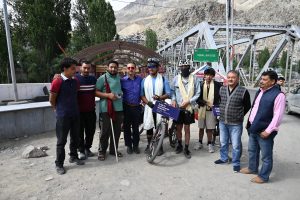 ADC Kargil Flags Off Cycle Ride from Heritage Iqbal Bridge to Batalik.