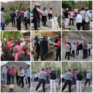 SDM Khaltse Inspects Streamline Implementation of JJM Scheme in Tia and Temisgam Villages.