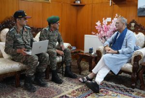 Chief Engineer Project Himank calls on Hon’ble Lt Governor Shri Kavinder Gupta.