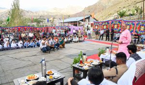 Hon’ble Lt Governor Kavinder Gupta interacts with various public delegations on his maiden visit to Kargil