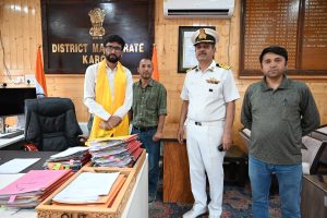 Zila Sainik Welfare Board delegation calls upon DC Kargil.