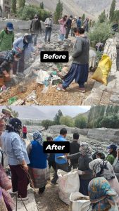 Mission Indus Clean-Up (Singe Tsangspo Tsande Lasgul) 2025 Conducted at Diskit Sub-Division.