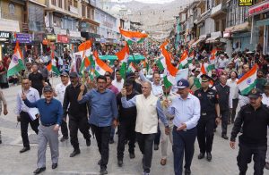Hon’ble LG Kavinder leads Har ghar tiranga rally