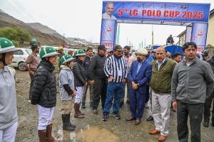 CEC Dr. Jaffer Akhoon Inaugurates 5th LG Horse Polo Tournament in Drass.
