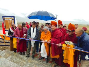 Executive Councillor Er. Punchok Tashi Inaugurates Buddha Statue at Eco Park, Padum.