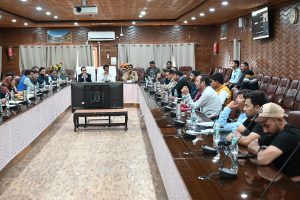 DC Kargil chairs DDMA meeting in view of recent heavy rainfall.