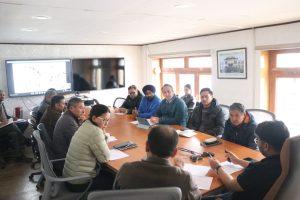 DC Leh Chaired Meeting on 66KV Transmission Line ROW Issues under RDSS Scheme