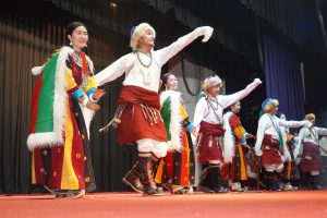 A group perfroming jabro dance during International Performing Arts Festival 2025