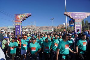 LG Kavinder flags off ‘Run for Fun’ Marathon.
