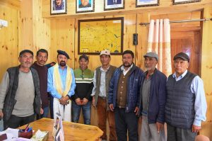 Stakchay Khangral delegation calls upon CEC Kargil Dr Jaffer Akhoon.