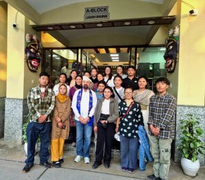 CEC LAHDC Kargil Interacts with Students of GDC Zanskar on Study Cum Exposure Tour at Ladakh Bhawan, New Delhi.