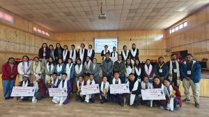 A District level Science and Math's quiz competition-2025 for both senior and junior categories was organized in the Exhibition Hall of DIET Leh.