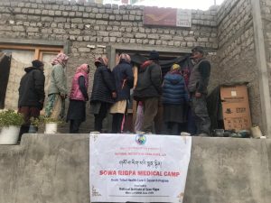 The National Institute of Sowa Rigpa, Leh, successfully conducted a free medical camp cum survey under the TSP Project 
