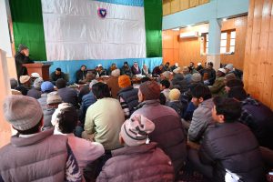 MP Ladakh Mohmad Haneefa Jan Tours Pashkum Constituency; Assures Early Redressal of Public Grievances.