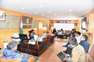 DC Leh Chairs Meeting on Telecom Connectivity Issues in Leh District.