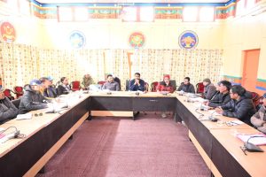SDM Zanskar reviews progress on developmental activities.