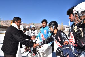 Housing & Urban Development Department Organises Roller Hockey Exhibition Match at STP Park, Agling Leh under the Commemoration of 150 Years of Vande Mataram.