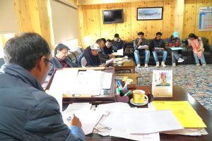 Executive Councillor, Er. Punchok Tashi Chairs Review Meeting on RDD Works.