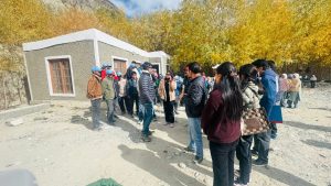 Secretary Shashanka Ala visits Nubra Sub Division to Review Developmental Works.