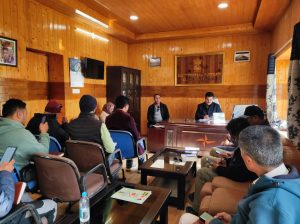 SDM Khaltse chairs meeting with officers of Sub Division Khaltse.