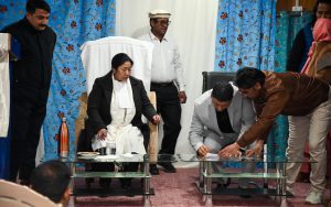 Oath ceremony held for nominated member of 5th LAHDC Kargil, Reyaz Ahmad Khan.