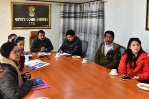 Ghulam Mohammad (JKAS), Additional Deputy Commissioner, Leh, with the Committee Members for ITB Berlin 2025 to review preparations for the participation of UT Ladakh in the International Travel Fair 2026 at Berlin, Germany to be held in March 2026.