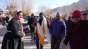 MP Ladakh Haneefa Jan Tours Leh District to Address Public Grievances.