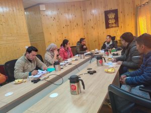 The Finance Department, UT Ladakh, convened a virtual meeting under the chairmanship of Dr. Laltinkhuma Franklin, IAS, Secretary Finance, UT Ladakh,