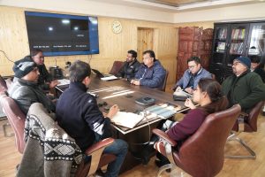 Secretary IT reviews progress of amended BharatNet implementation in Ladakh.