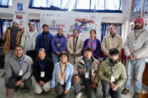 Administrative Secretary visits EJM College Leh to review India Skills 2025 District-Level Competition.