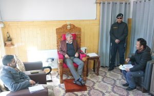 Various delegations call on LG Kavinder Gupta.