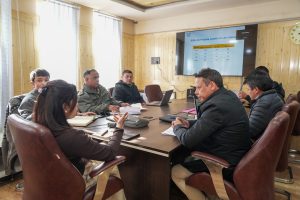 Secretary IT reviews 4G saturation progress across Ladakh.