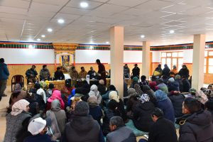 DC Leh Romil Singh Donk interacted with residents of Ibex Colony Leh.