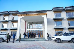 Chief Secretary Dr. Pawan Kotwal inspects key development projects in Leh.