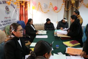 National Legal Services Authority and the directions of the Ladakh Legal Services Authority inaugurated the 4th National Lok Adalat.