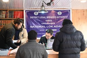 Kargil Lok Adalat Resolves 392 Cases, Facilitates Settlement of Over ₹51 Lakh.