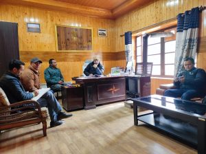 SDM, Khaltse, Holds Meeting with Officers of Sub Division Khaltse.