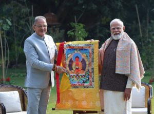 Lt Governor Ladakh meets Prime Minister Narendra Modi Discusses issues concerning general public, developmental priorities.