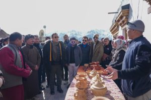 Chief Secretary Sh. Ashish Kundra undertakes public outreach and reviews key development Works in Ladakh.
