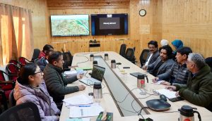 Chief Secretary chairs review meeting on Ladakh Land Records Portal.