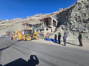 Continuation of Anti-Encroachment Drive and Road Safety Enforcement in Kargil Town.