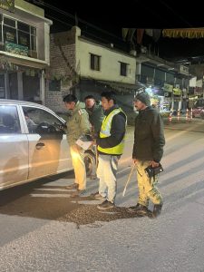 As part of the ongoing Road Safety Month, the Transport Department, Leh, in coordination with Leh Police, conducted a special night enforcement drive today to curb incidents of drunk driving and promote road safety awareness.