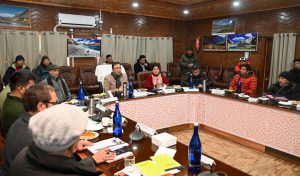 Chief Secretary Ladakh Reviews Developmental Progress and Governance in Kargil. Also, attends opening ceremony of 5th LG Ice Hockey Tournament.