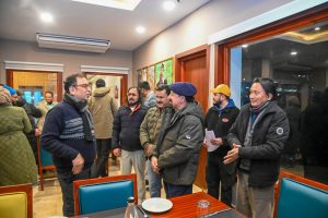 AHDC Kargil hosts dinner party in honour of Chief Secretary, Ladakh, Ashish Kundra.