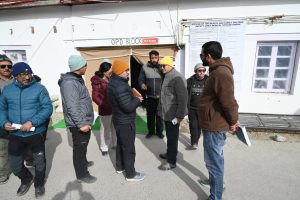 Surprise Inspection of Government Offices in Zanskar.